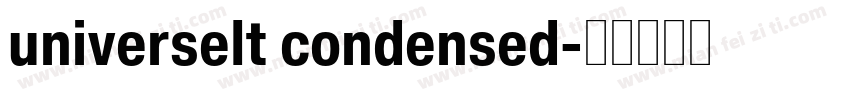 universelt condensed字体转换
